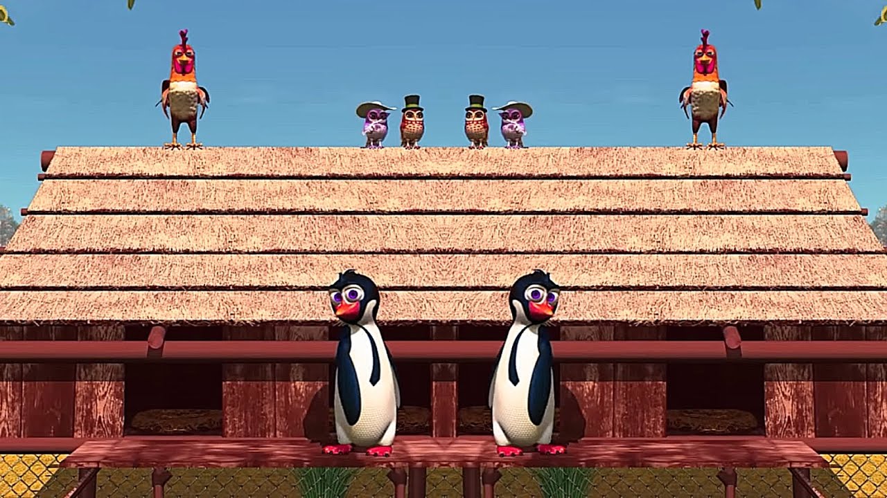 El Pinguino🐧 y gallina 🐔 Funny Jump Effect Sponsored By Preview 2 Effect 