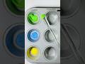 Mixing Colors Into Green ! #colormixing #shorts #paint