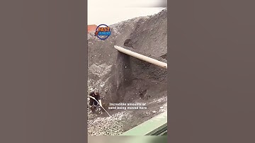 Massive Sand Ship Unload! 😮 #shorts