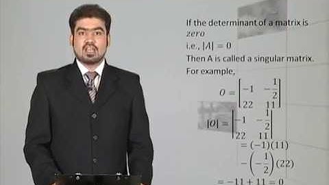 Math - Fsc Part 1 Chapter 3 Determinant of 2-by-2 Matrix - Math