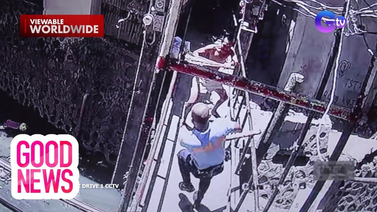 Pulis, buong tapang na rumesponde laban sa nag-aamok na lalaki! | Good News