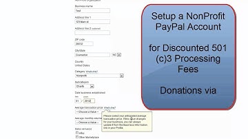 How to Setup Non Profit PayPal Account 501c3