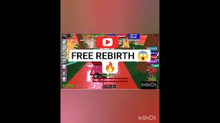 #Roblox में FREE Rebirth Trick 😱 #roblox #subscribe #robloxshorts