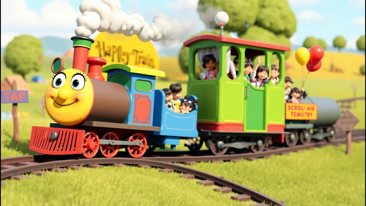 Join the Giggle Train 🚂 | Sing-Along Song for Kids | Train Song For kids