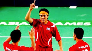 Sepaktakraw Team B Asian Games Doha 2006 Thailand VS Malaysia