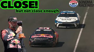 Shane van Gisbergen holds off Chase Briscoe to win Sonoma, Denny Hamlin takes points lead