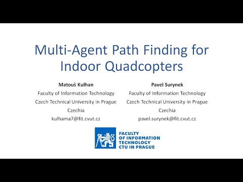 Multi-Agent Path Finding for Indoor Quadcopters