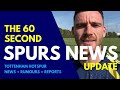 THE 60 SECOND SPURS NEWS UPDATE Juventus Looking at €15M Tottenham Player, Robbo's Message & Welcome