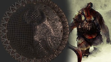 Low poly shield made with  Maya,Zbrush and Substance Painter