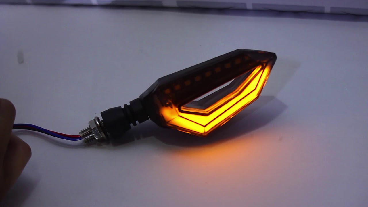 Seta Led para motos DRL em 3 cores YouTube