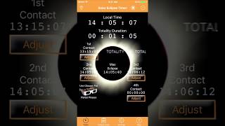 Solar Eclipse Timer App  - 30 Second Set Up!