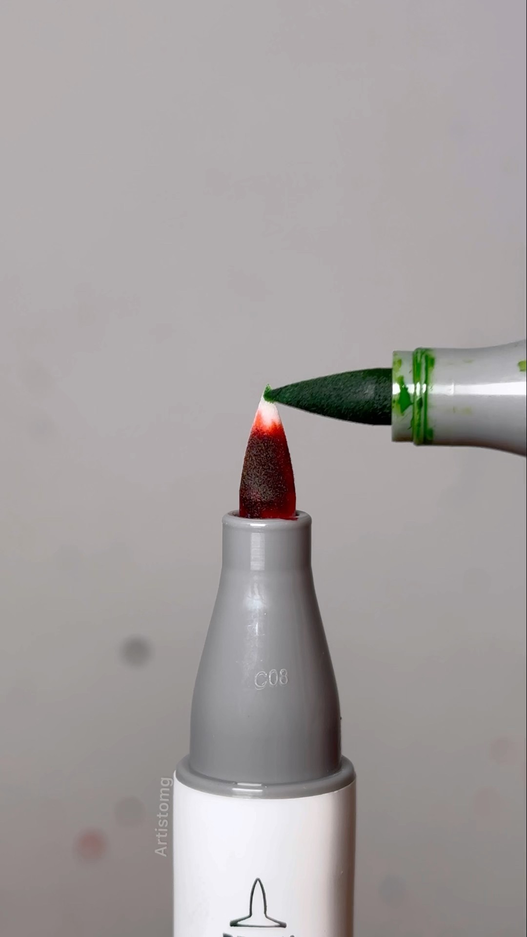 Alcohol Marker with Pink and Green! ?✨? #artsupplies #art #colors