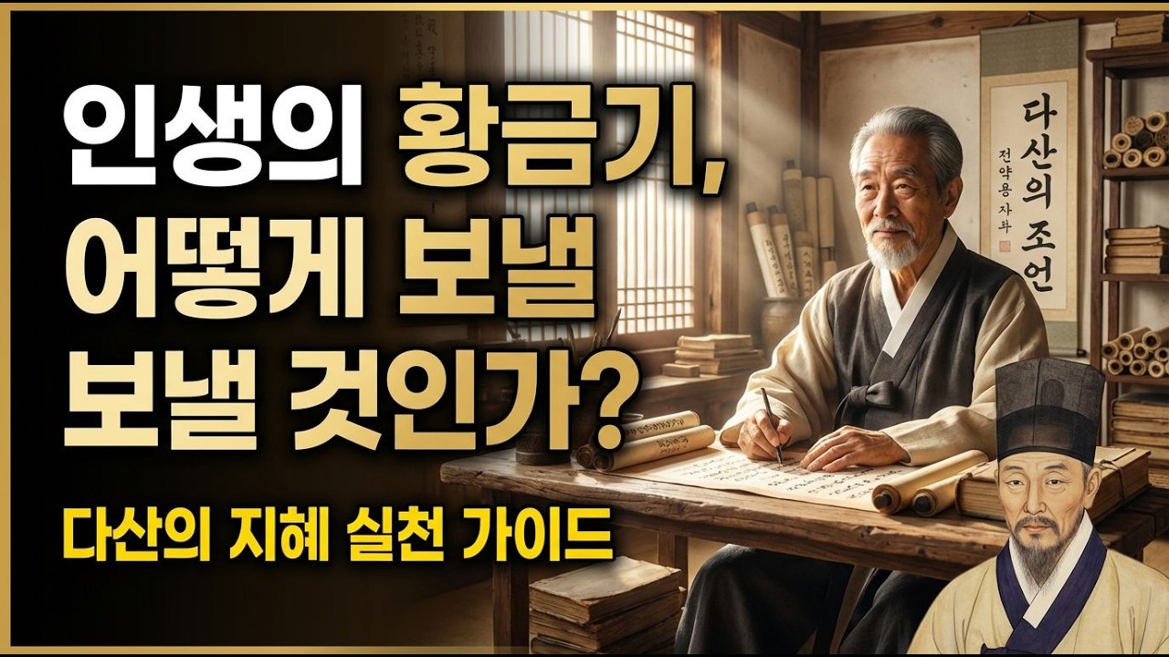 인생의 황금기를 만드는 법  (다산의 조언 방안)