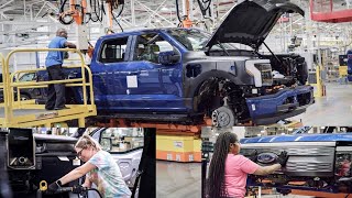 Ford F150 Lightning EV Production Factory