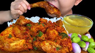 Village Chicken Curry||Spicy Chicken Curry, Chicken Soup & White Rice