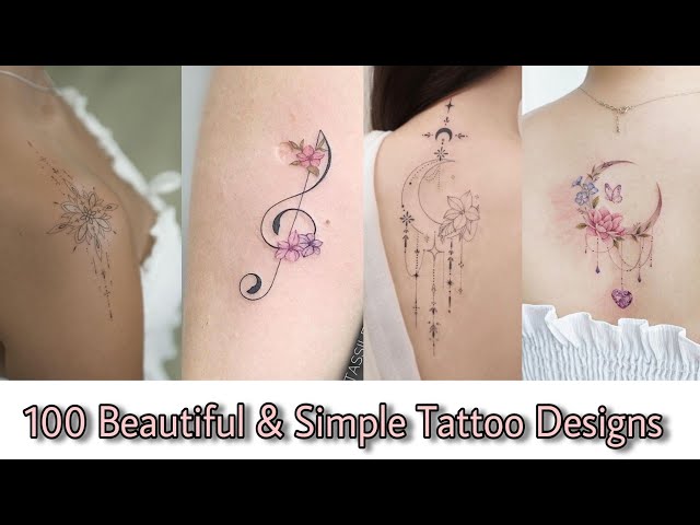 Simple Tattoo Designs For Girls  latest Tattoo Ideas for women #fashion #tattoo #beautiful #tattoos class=