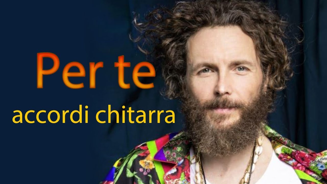 LEZIONE DI CHITARRA Jovanotti PER TE ACCORDI CHITARRA YouTube