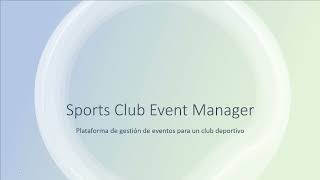 Sports Club Event Manager | Project Demo screenshot 5