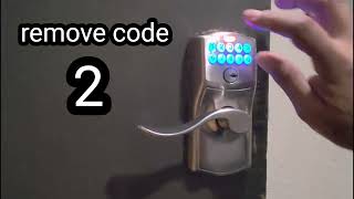 How to program SCHLAGE key pad lock