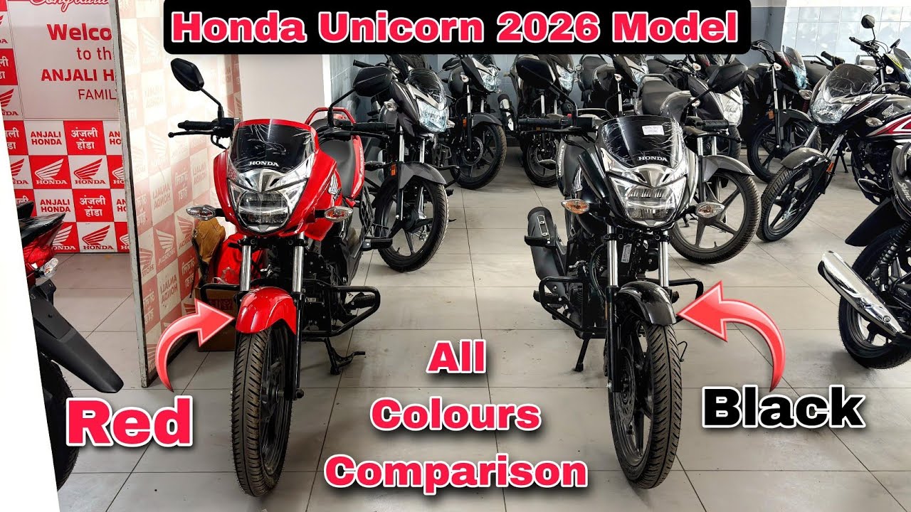 Honda Unicorn 2026 Model All Colours