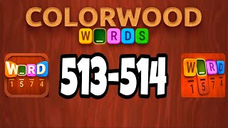 COLORWOOD WORDS Cryptogram level 513 514