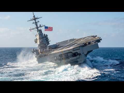 INSANE $13B Supercarrier John F. Kennedy (CVN-79) Shows Off High-Speed Turns in Sea Trials!