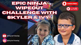 Skyler & Ivy at Ninja Wipeout live!