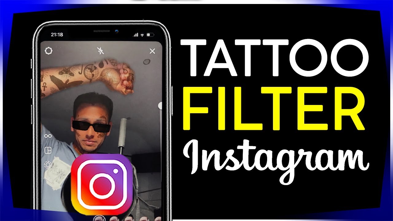 How to Get The Tattoo Filter on Instagram NEW #tattoofilter - YouTube