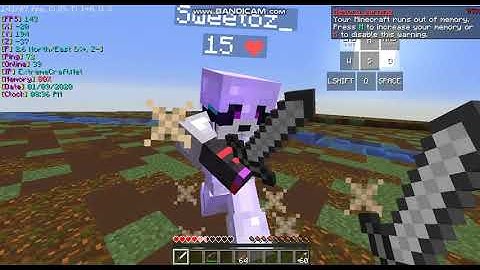 Sweetoz_ is using Reach + Differently KillAura + Anti-Knockback / ExtremeCraft.Net / PVP