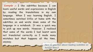 IELTS Speaking Models: 6 - Subtitles
