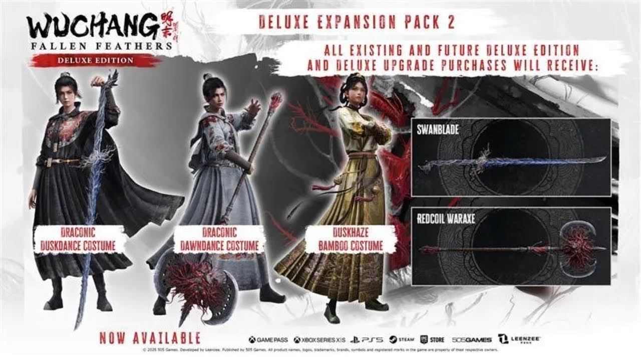 Wuchang: Fallen Feathers - What You Get From Deluxe Pack [1.7 Update]
