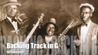 Video thumbnail of "Backing Track G Blues Shuffle"