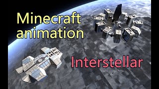 Interstellar,but Minecraft animation