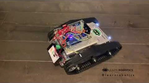 Robot Tank Demo using HC-SR04 Ultrasonic Sensor