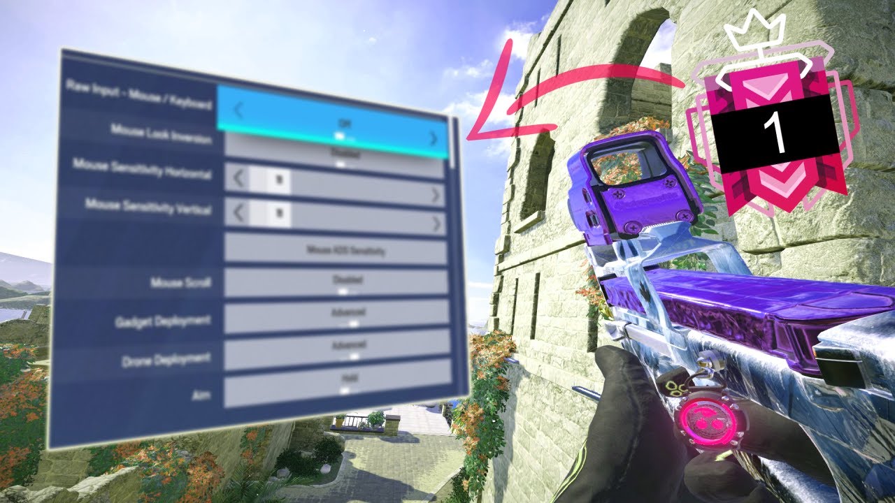 Doki R6 Settings THE #1 BEST PC CHAMPION + NO RECOIL SETTINGS & SENSITIVITY - Rainbow ...