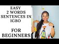 Short sentences for igbo language beginners igbolanguage igbo igboamaka igboculture