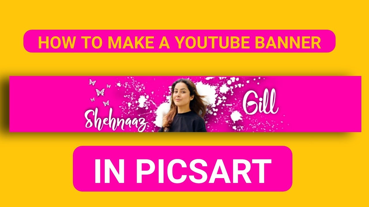 How To Make YouTube Banner In PicsArt Easy PicsArt Editing Tutorial