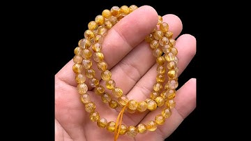 Vòng tay - Thạch Anh Tóc Vàng Bã Mía #VTV-240804-01