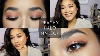 PEACHY HALO EYE MAKEUP TUTORIAL | SydBiscuit