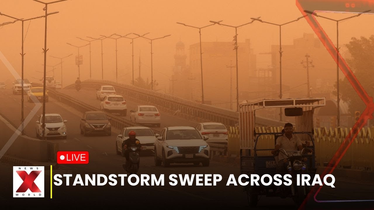 Sandstorm Hit SANDSTORM HITS IRAQ LIVE : Hospitals Flooded After Iraq Hit by Blinding ...