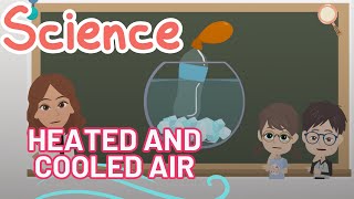 What happens when air is heated or cooled?