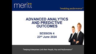 Advanced Analytics and Predictive Outcomes (Session 4) on 23 June 2024