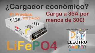 DIY ElectroCamper Fuente de alimentación como cargador económico para LiFePO4 12V❔ #1  Prueba