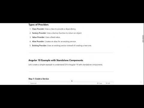 Angular 19 Tutorial #33: Master Angular Dependency Injection (DI) with Standalone Components