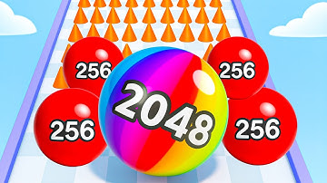 Ball Run 2048 ♾️ – Walkthrough & Max Level Gameplay | Satisfying Merge Runner Game (Android/iOS) ER2