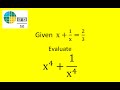 Given x + 1/x = 2/3 Evaluate x^4 + 1/x^4