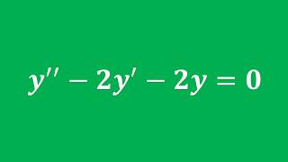 【詳細解題動畫】提要014:Solve y’’ – 2y’ – 2y = 0|中華大學土木系呂志宗特聘教授(4-3)