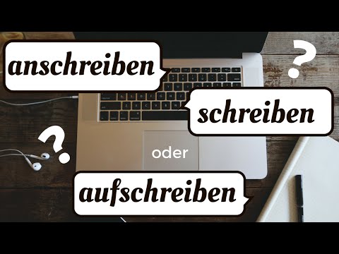 anschreiben / schreiben an: Was ist der Unterschied?