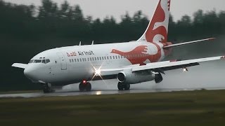 Air Inuit | Boeing 737-200 wet landing | C-GMAI | Val-d'Or (CYVO)