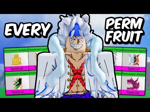 I TRADED ONE OF EVERY PERM FRUIT AND BECAME THE RICHEST! Roblox Blox Fruits  - BiliBili